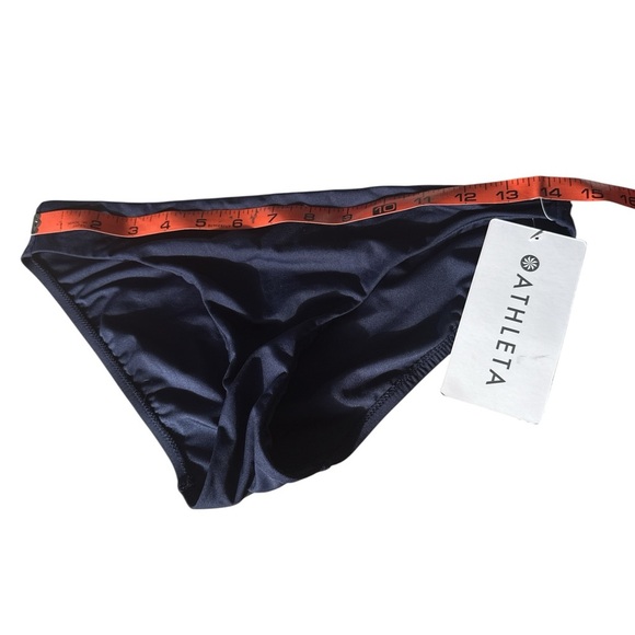 Athleta New with Tags Clean Medium Bikini Bottom BLUE SIZE M 383979 W0523 - Picture 6 of 7